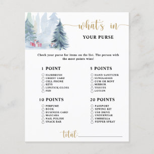Winter gouden lettertype \ wat zit er in je tas sp