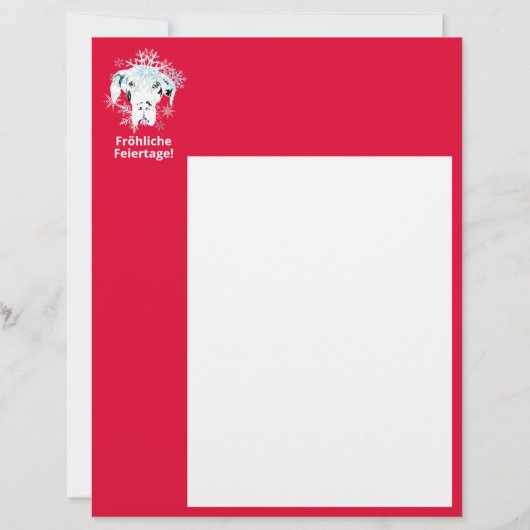 Winter Great Dane (Voorkant)