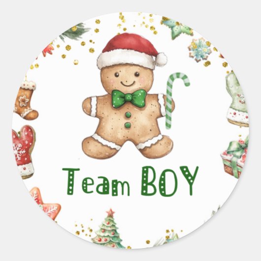Winter Green Koek Team Jongen Sticker (Voorkant)