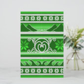 Winter Green Nordic Design Briefpapier (Staand voorkant)
