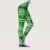 Winter Green Nordic Design Leggings (Rechts)