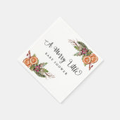 Winter Greenery Baby shower Servet (Hoek)