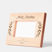 Winter Greenery Berries Vrolijke kerst Laser Gegraveerde Lijstjes (Links)