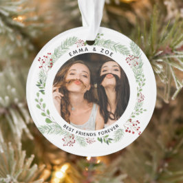 Winter greenery Best Friends Ornament