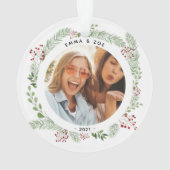 Winter greenery Best Friends Ornament (achterkant)