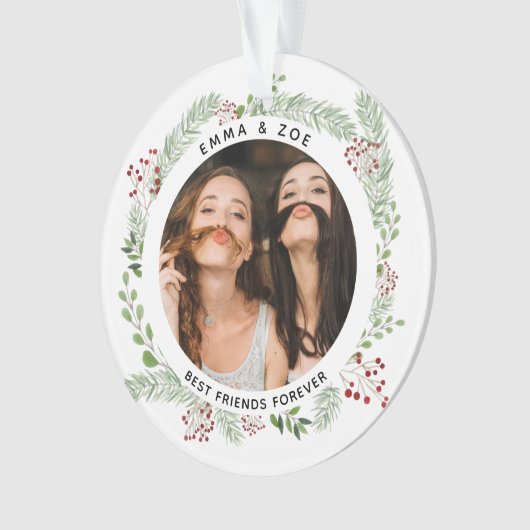 Winter greenery Best Friends Ornament (voorkant)