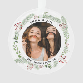 Winter greenery Best Friends Ornament