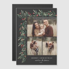 Winter Greenery Black 3 Fotokerstmis