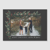 Winter Greenery Black met kerstfeest (Voorkant)