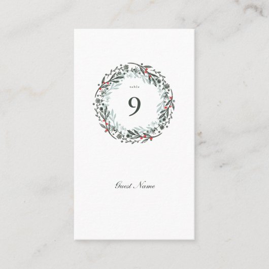 Winter Greenery Botanische dag van de gast Plaatskaartje (Voorkant)