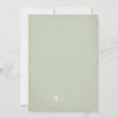 Winter Greenery Bridal Shower Kaart (Achterkant)