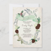 Winter Greenery Bridal Shower Kaart (Voorkant)