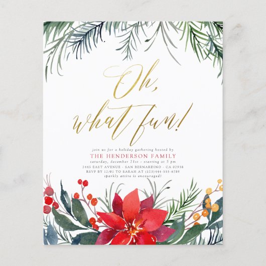 Winter Greenery Budget kerstfeestdag (Voorkant)