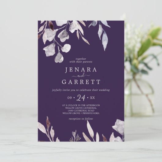 Winter Greenery | Casual paardenweddenschap Kaart (Staand voorkant)