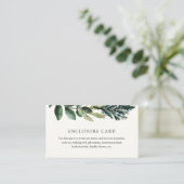 Winter Greenery en Play Enclosure Card Informatiekaartje (Staand voorkant)