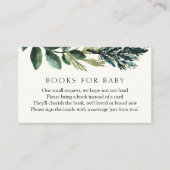 Winter Greenery en Pset Books voor Baby Enclosure Informatiekaartje (Voorkant)
