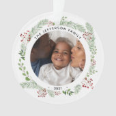 Winter greenery Family 2 Foto's Ornament (voorkant)