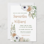 Winter Greenery Floral Cotton Pine Vrijgezellenfee Kaart (Voorkant)