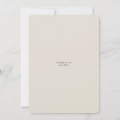 Winter Greenery Floral Oval Ivory Engagement Party Kaart (Achterkant)