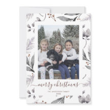 Winter Greenery Foto Merry kerstKaarten