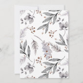 Winter Greenery Foto Merry kerstKaarten Feestdagenkaart (Achterkant)