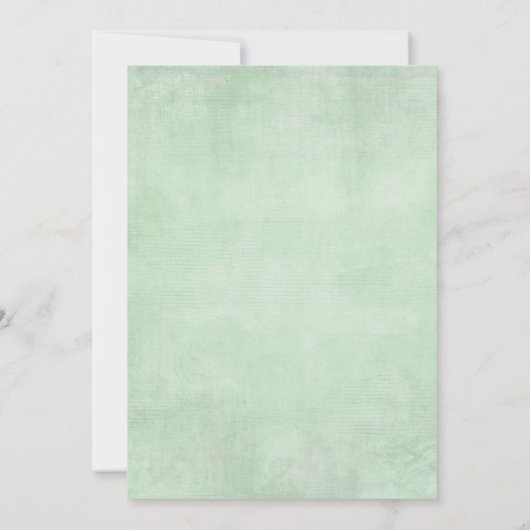 Winter Greenery Gold drive door Baby shower parade Kaart (Achterkant)