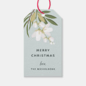 Winter Greenery Holiday Cadeaulabel (Voorkant)