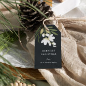 Winter Greenery Holiday Cadeaulabel