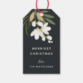 Winter Greenery Holiday Cadeaulabel (Voorkant)
