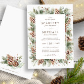 Winter Greenery Holiday Weddenschap Kaart