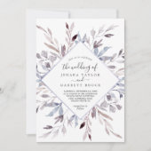 Winter Greenery in één huwelijk Kaart (Voorkant)