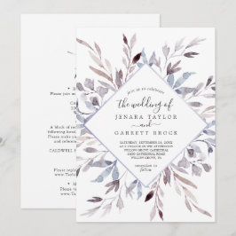 Winter Greenery in één huwelijk Kaart