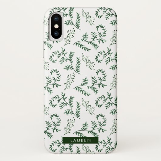 Winter Greenery iPhone case (Achterkant)