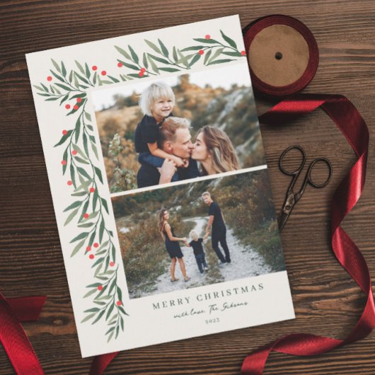 Winter Greenery Ivory 2 Foto Kerstmis