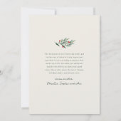 Winter Greenery Ivory 2 Foto Kerstmis Feestdagenkaart (Achterkant)