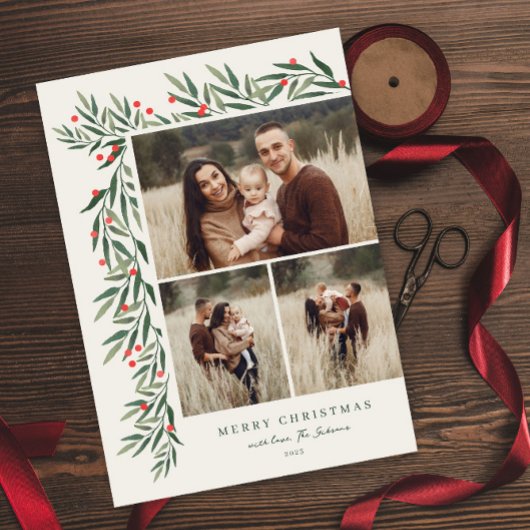 Winter Greenery Ivory 3 Foto Kerstmis