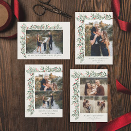 Winter Greenery Ivory Foto Kerstmis