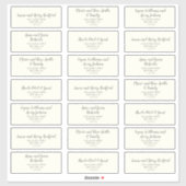 Winter Greenery|Ivory Wedding Guest Adresetiketten Sticker (Vel)