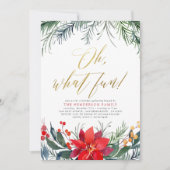 Winter Greenery kerstfeestdag Feestdagenkaart (Voorkant)