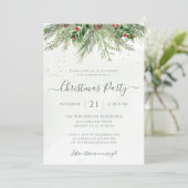 Winter Greenery kerstfeestdag Kaart (Staand voorkant)