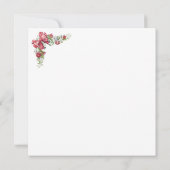 Winter Greenery kerstfotofeestkaart (Achterkant)