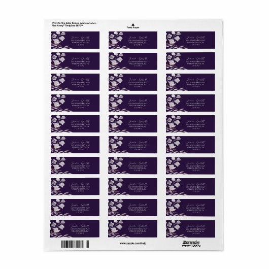 Winter Greenery | Label Plum Return (Full Sheet)