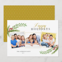 Winter Greenery Minimal 3 Foto Prettige feestdagen