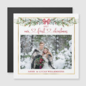 Winter Greenery Our 1st kerstbruiloft Photo (Voorkant / Achterkant)