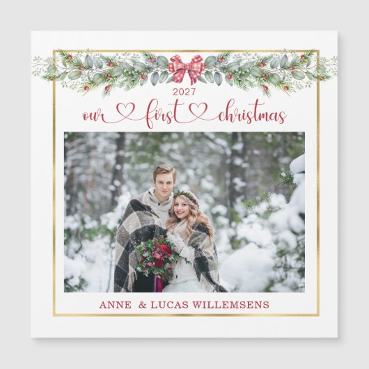 Winter Greenery Our 1st kerstbruiloft Photo (Voorkant)