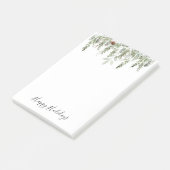 Winter Greenery Pine Cone Feestdagen Notes (Schuin)