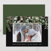 Winter Greenery | Pine en Berries Fotodag (Voorkant / Achterkant)