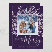 Winter Greenery plum zo heel prettig jaar in Revie Feestdagenkaart (Voorkant / Achterkant)