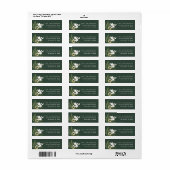 Winter Greenery Return Address Label (Full Sheet)