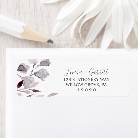 Winter Greenery Return Address Label (Insitu)